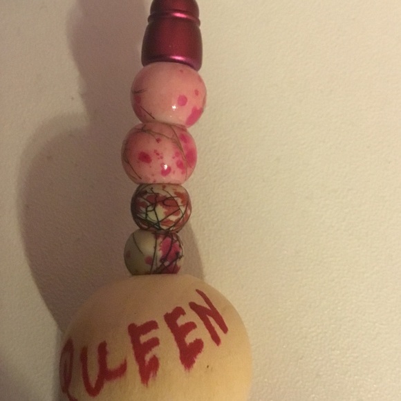 Red Beaded Accessory - Picture 3 of 4